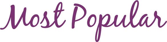 The words Most Popular in a large script font